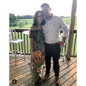 Off the shoulder maxi dress with shorts underneath